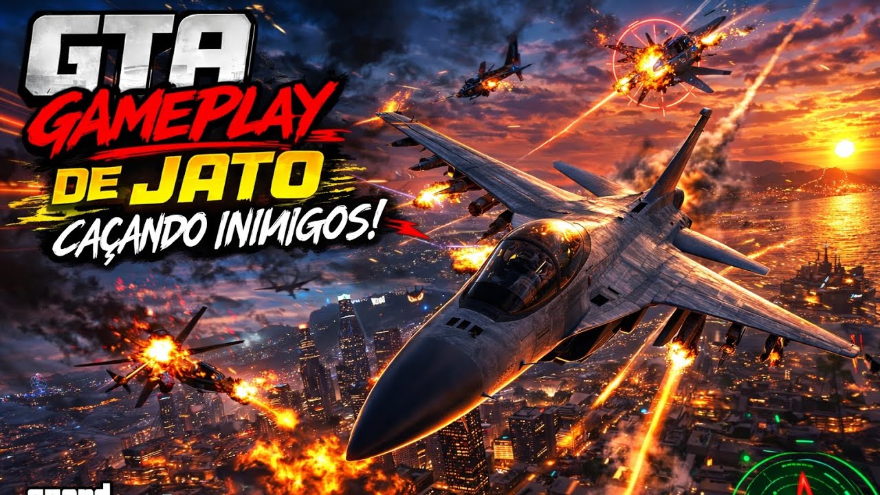 GTA gameplay de jato 