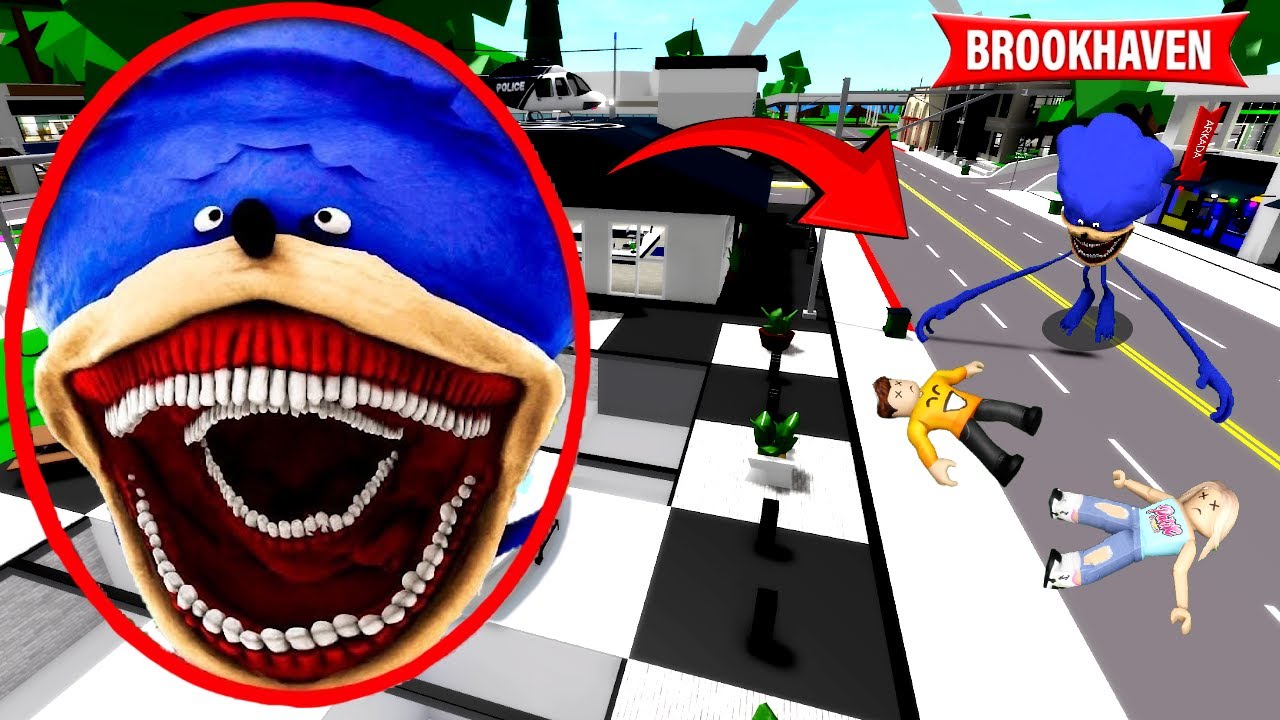 SHIN SONIC CAME TO BROOKHAVEN AND DID THIS TO US... in ROBLOX! 😱😱