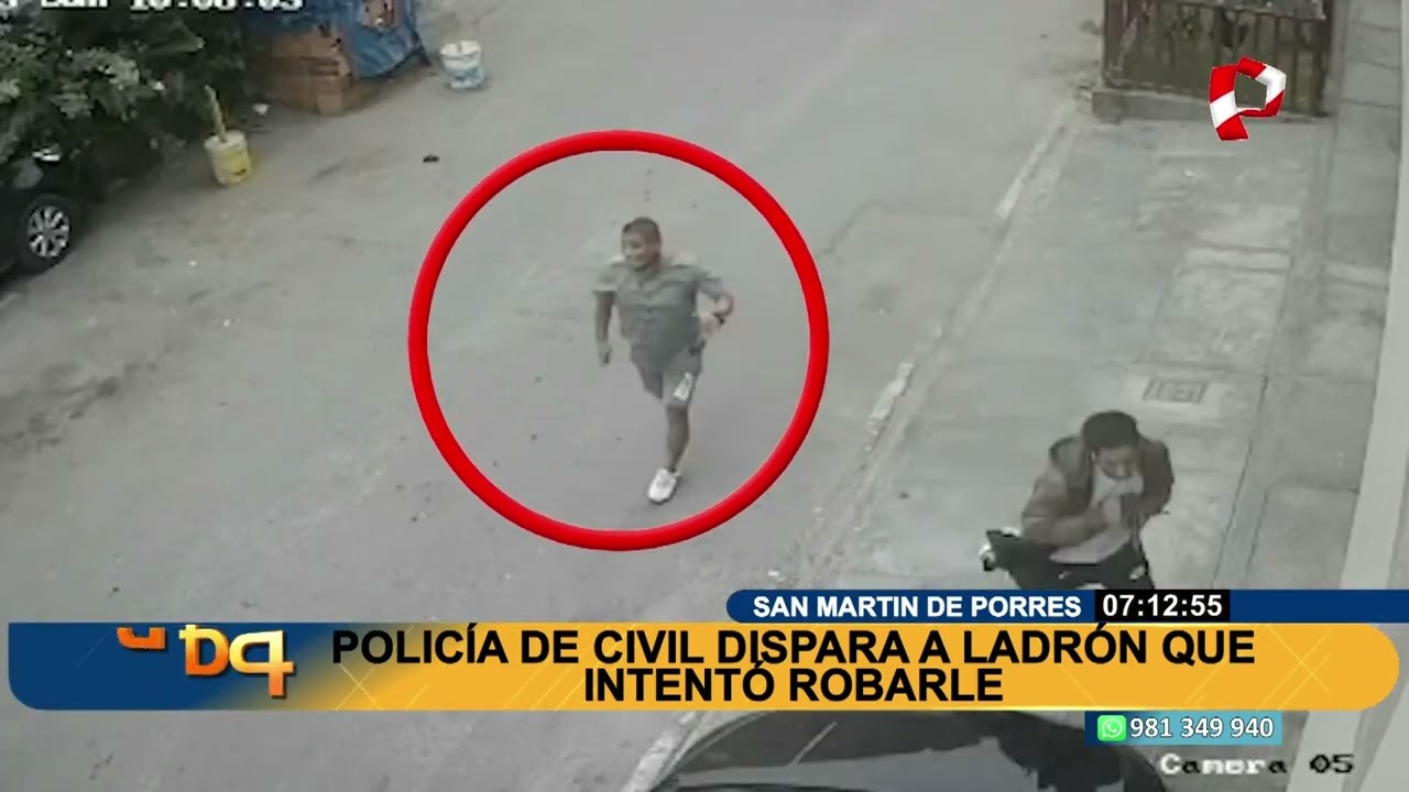 Persecución en SMP: Policía de civil dispara contra delincuentes que intentaron asaltarlo