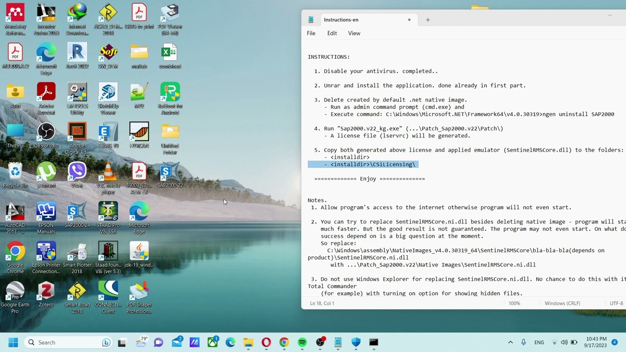 How to install SAP2000 Part II