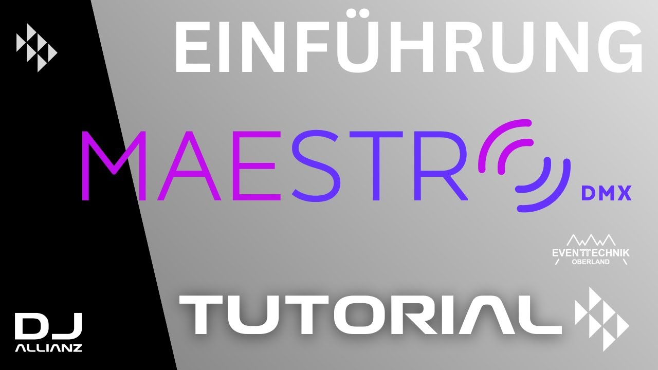 Maestro DMX Tutorial Deutsch