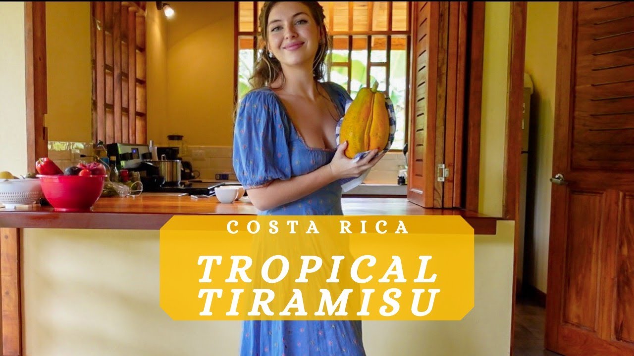 Tropical Tiramisu in Costa Rica! Simple no-bake recipe.