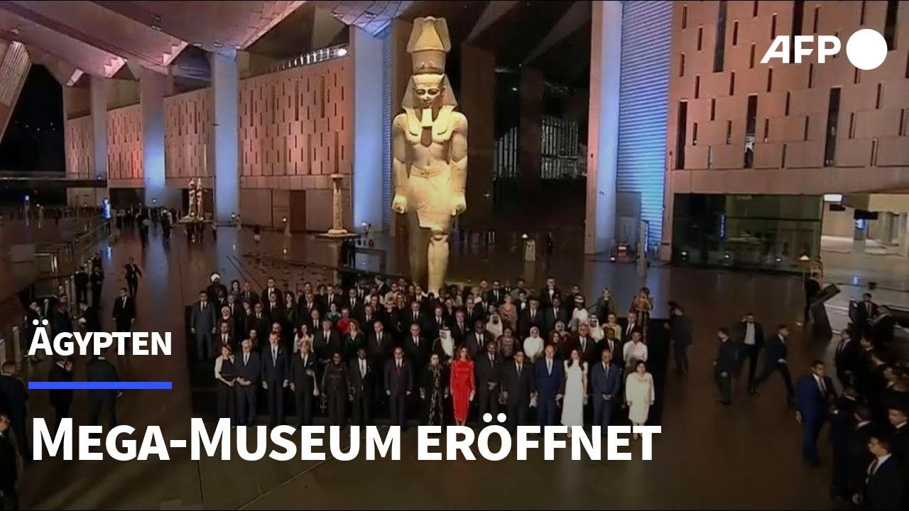 Steinmeier bei Eröffnung von Großem Ägyptischem Museum | AFP