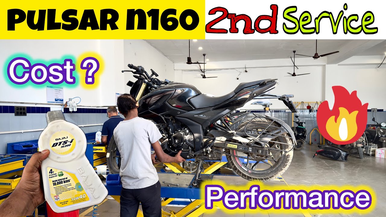 Pulsar n160 second service ✅❌. Bajaj service centre ❗️REVIEW❗️