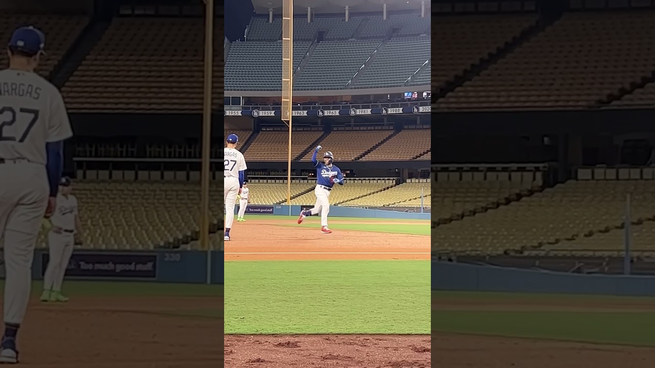 Playing a baseball game without the fans. 😳 #dodgers #mlb #sports #baseball #losangeles