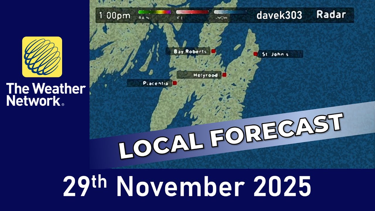 The Weather Network Local Forecast - 29 November 2025