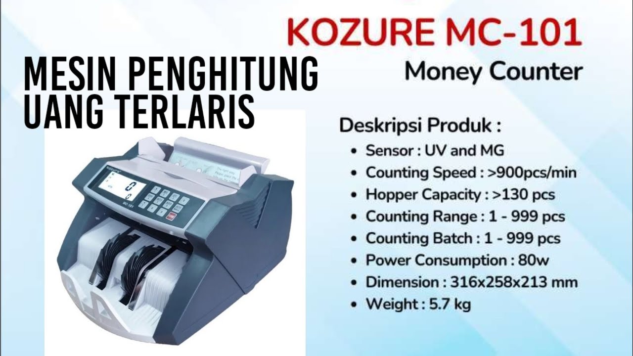 Unboxing Mesin Penghitung Uang Kozure MC-101