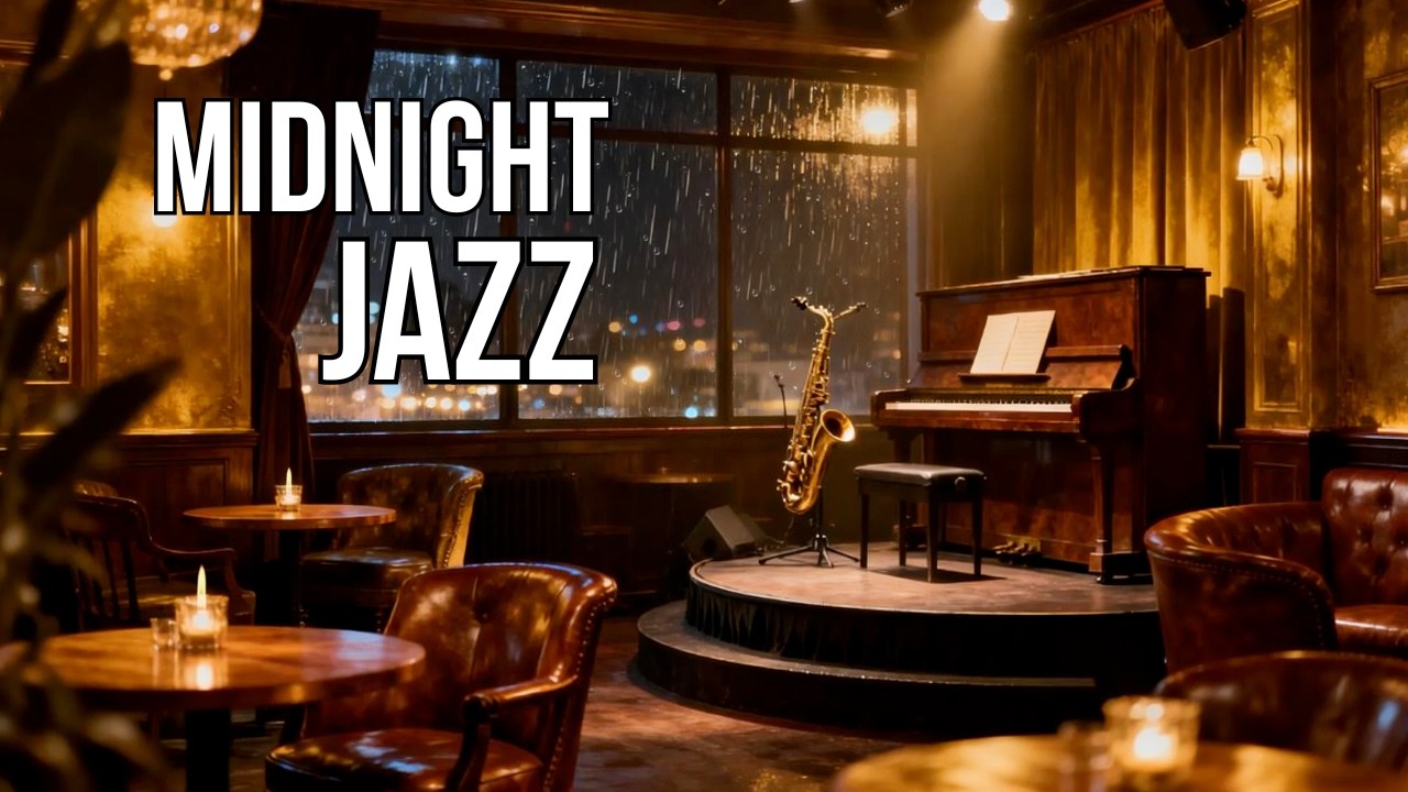 Midnight Jazz Lounge 🌙 Smooth Jazz Music for Relaxing, Studying & Late Night Vibes