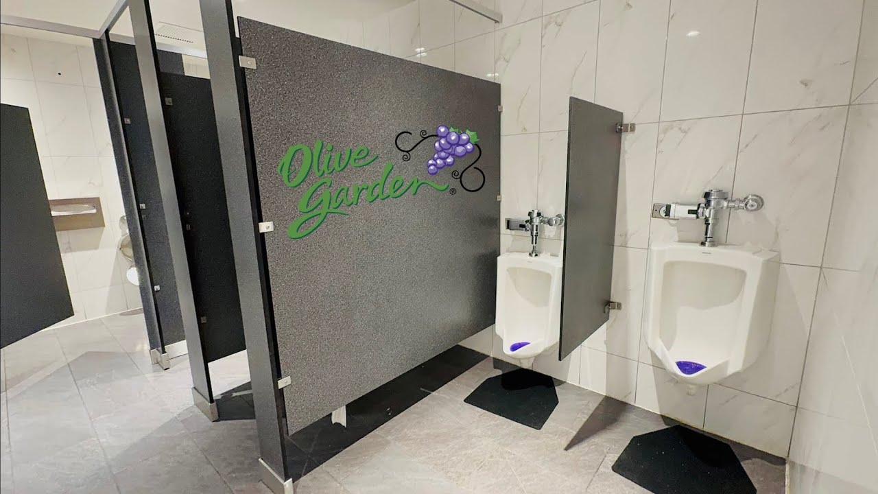 Men’s + Women’s Restroom Tour, Kohler Bardon Urinal & Toilet Flush | Olive Garden, Ala Moana, Hawaii