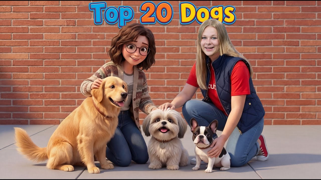 Assistant Waffles and Cassie count 20 Popular Dog Breeds!