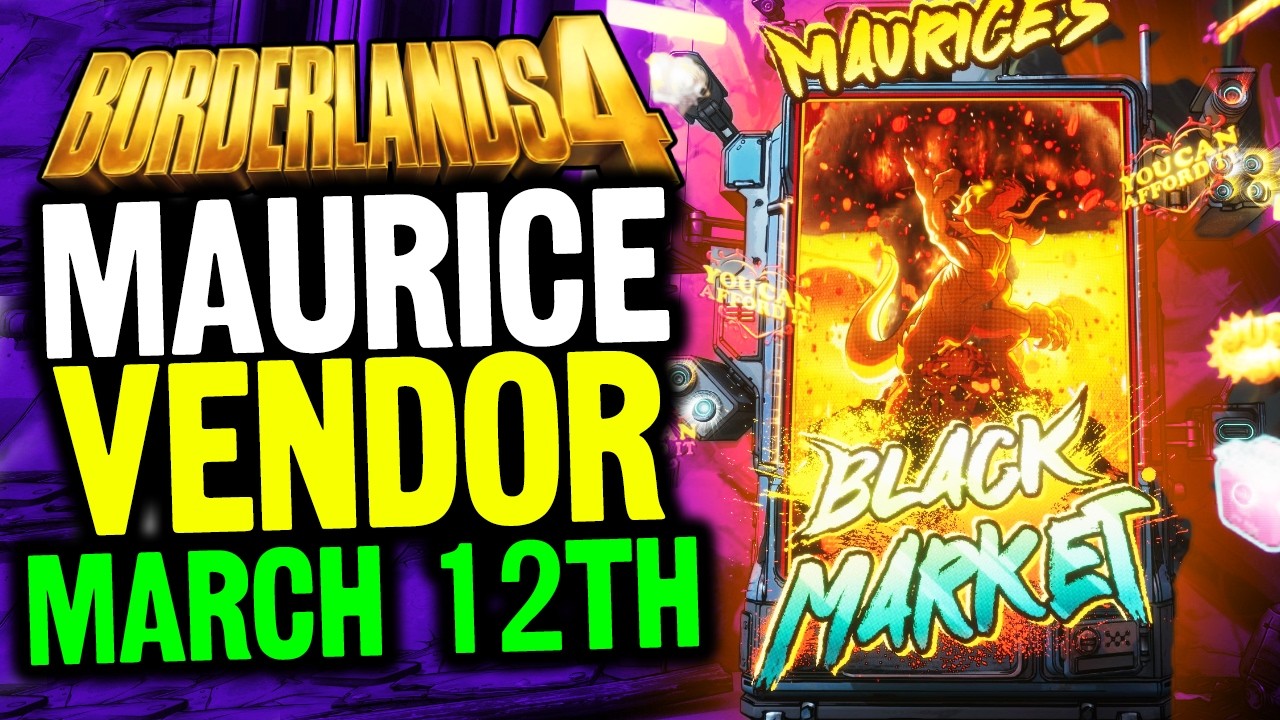 Maurices BLACK MARKET Vendor Guide - March 12th 2026 (Borderlands 4 Guide)