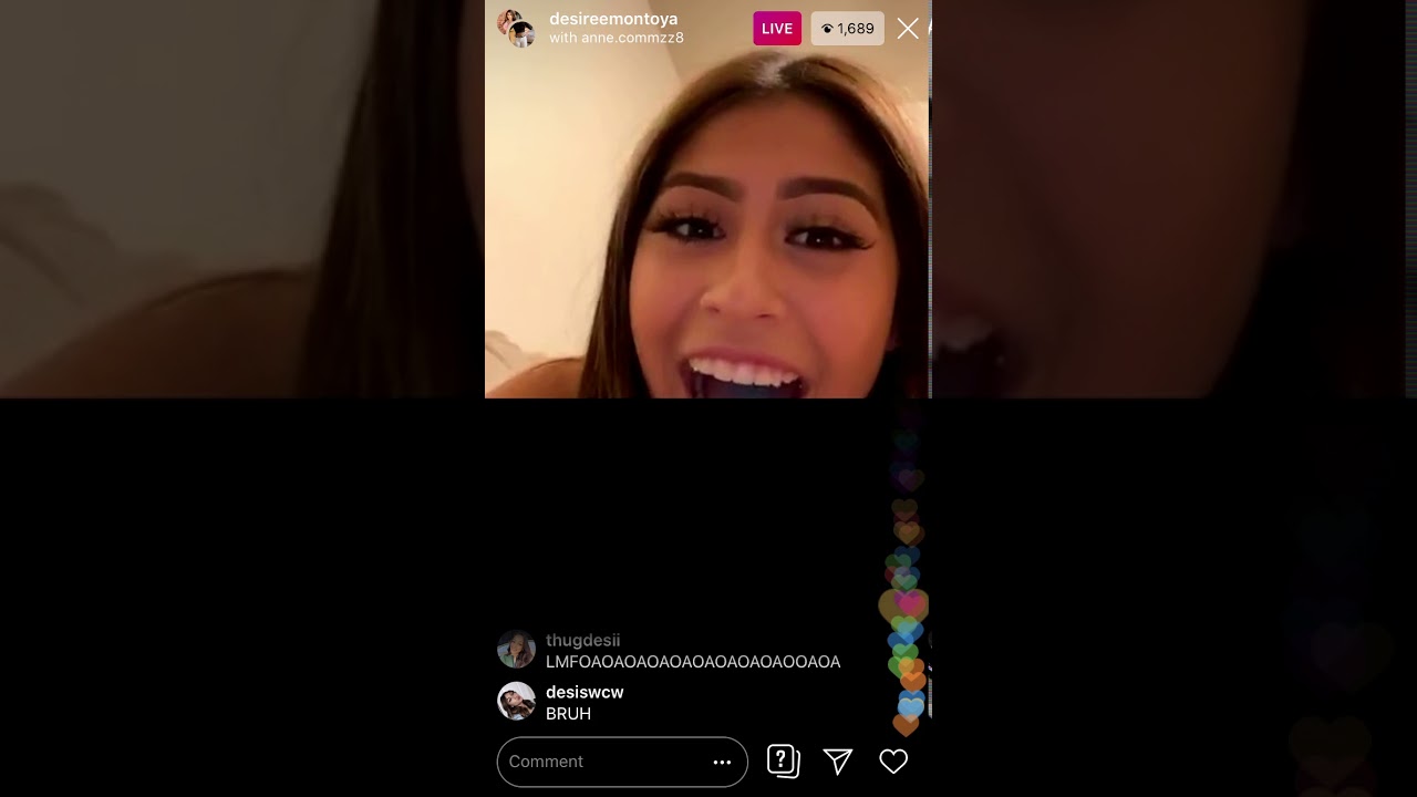 Desiree montoya live with @anne.commzz8