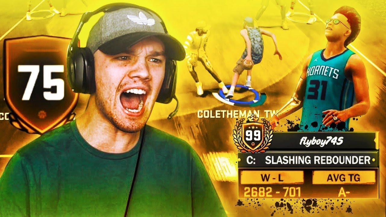 75 OVERALL DRIBBLE G0D vs 99 OVR TRYHARD AT HIGHROLLERS 😱 6'10 PG w/ NO BADGES CANT BE STOPPED!