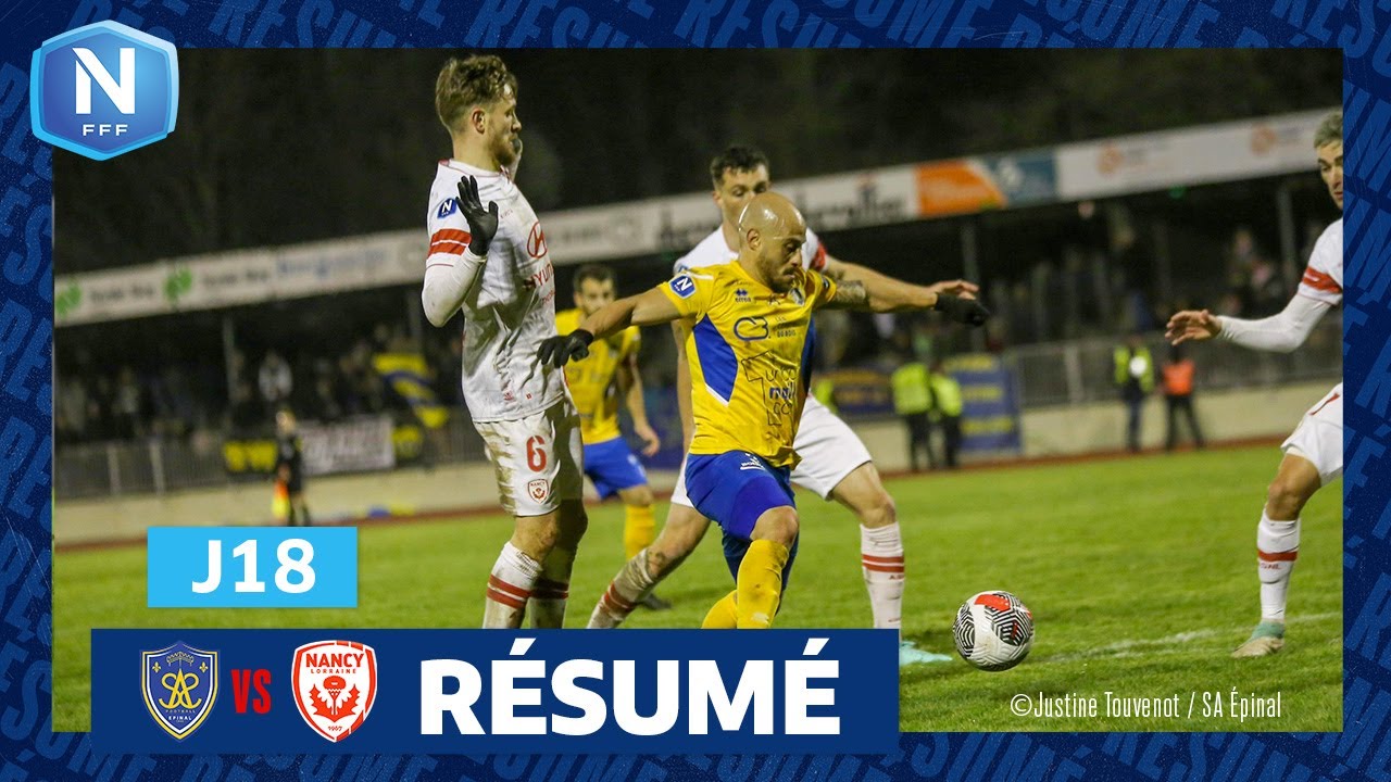 J18 I SA Épinal - AS Nancy Lorraine (1-2), le résumé | National FFF 2023-2024