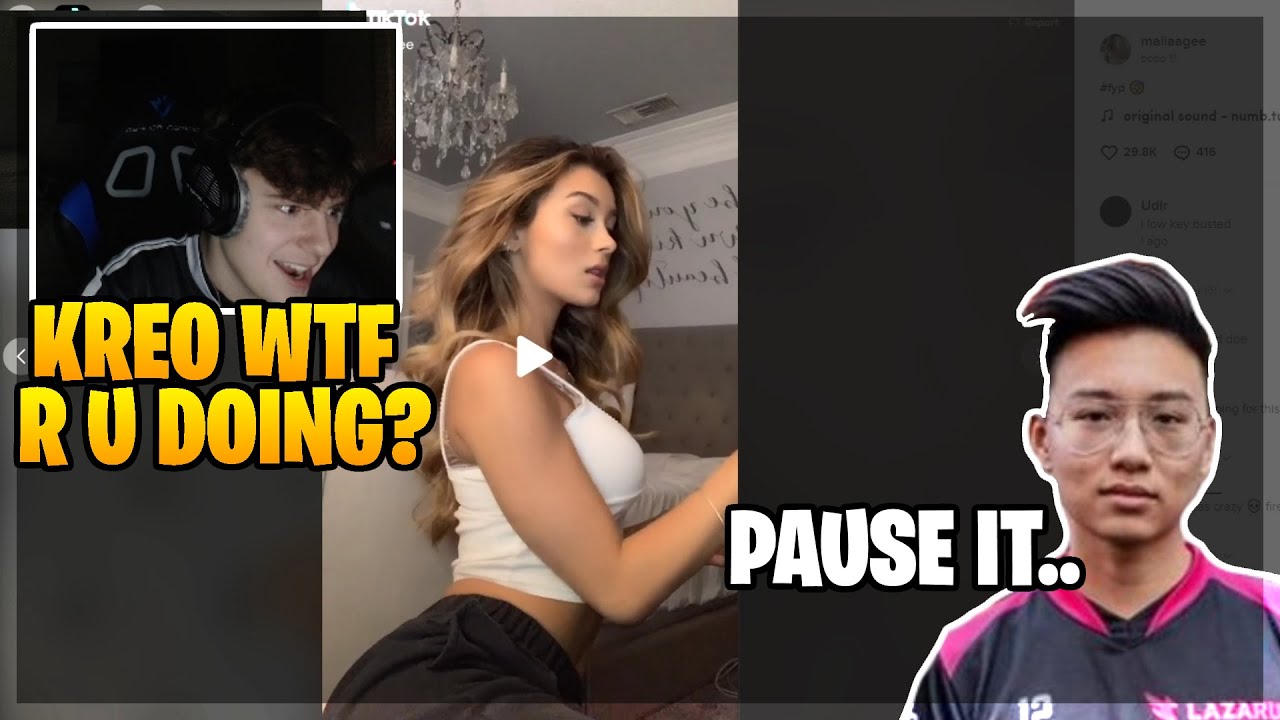 KREO *EXTREMELY* SUSPICIOUS WHILE REACTING TO TIKTOK GIRLS WITH CLIX! + MORE CLIX TIKTOK