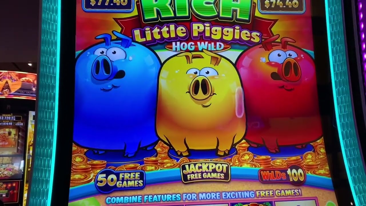 RICH LITTLE PIGGIES JACKPOT WIN!!! 3rd Hand Pay 64 Free Spins!!!