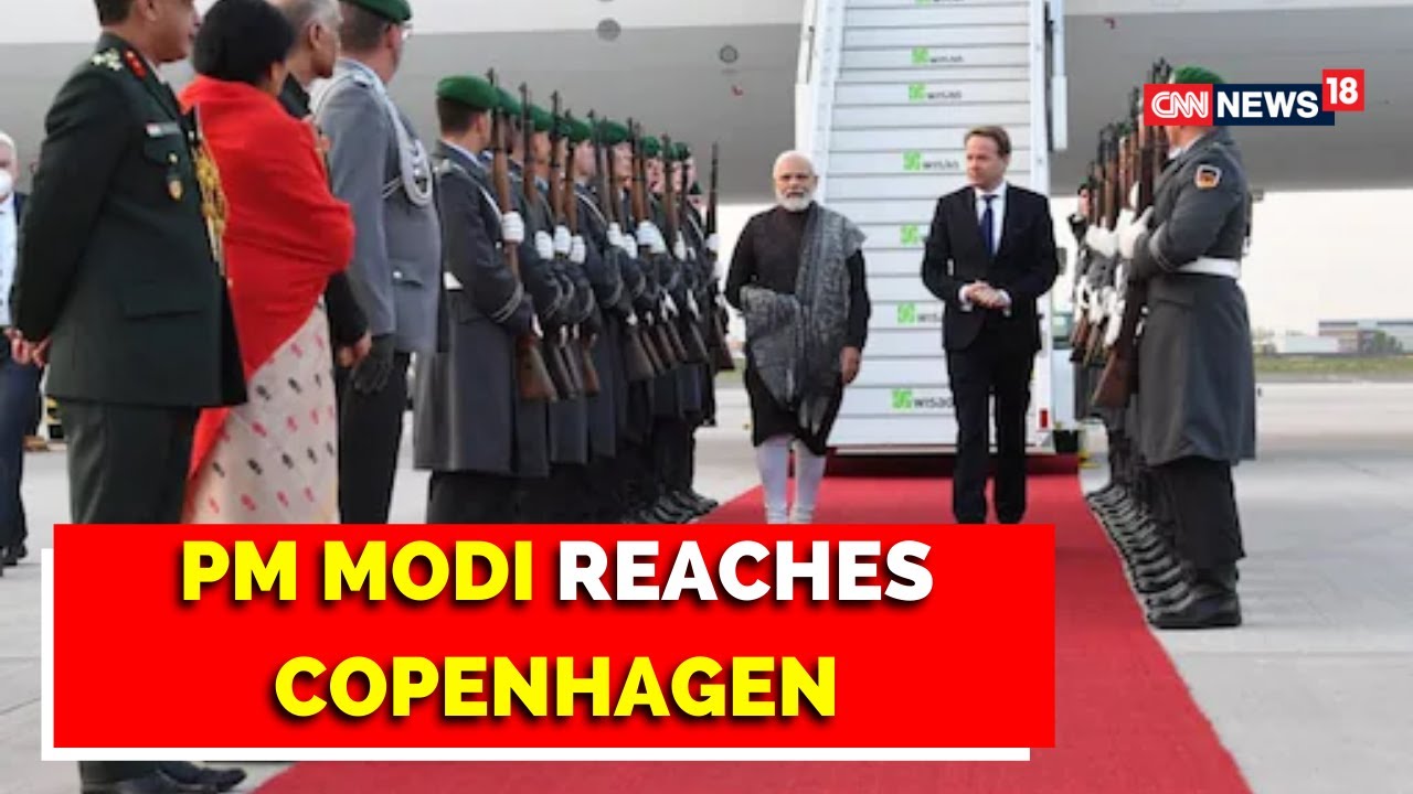 PM Modi In Europe | PM Narendra Modi Reaches Copenhagen in Denmark | PM Modi Europe Visit
