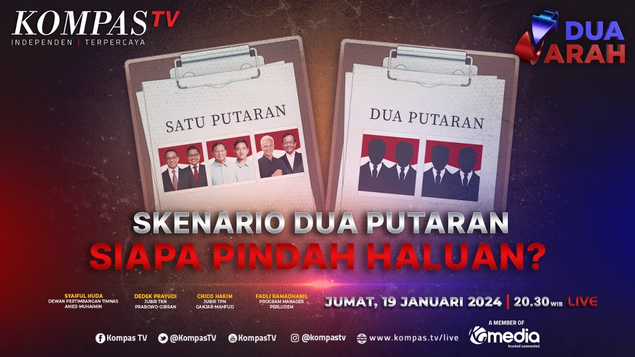 LIVE - Skenario Dua Putaran, Siapa Pindah Haluan? | DUA ARAH