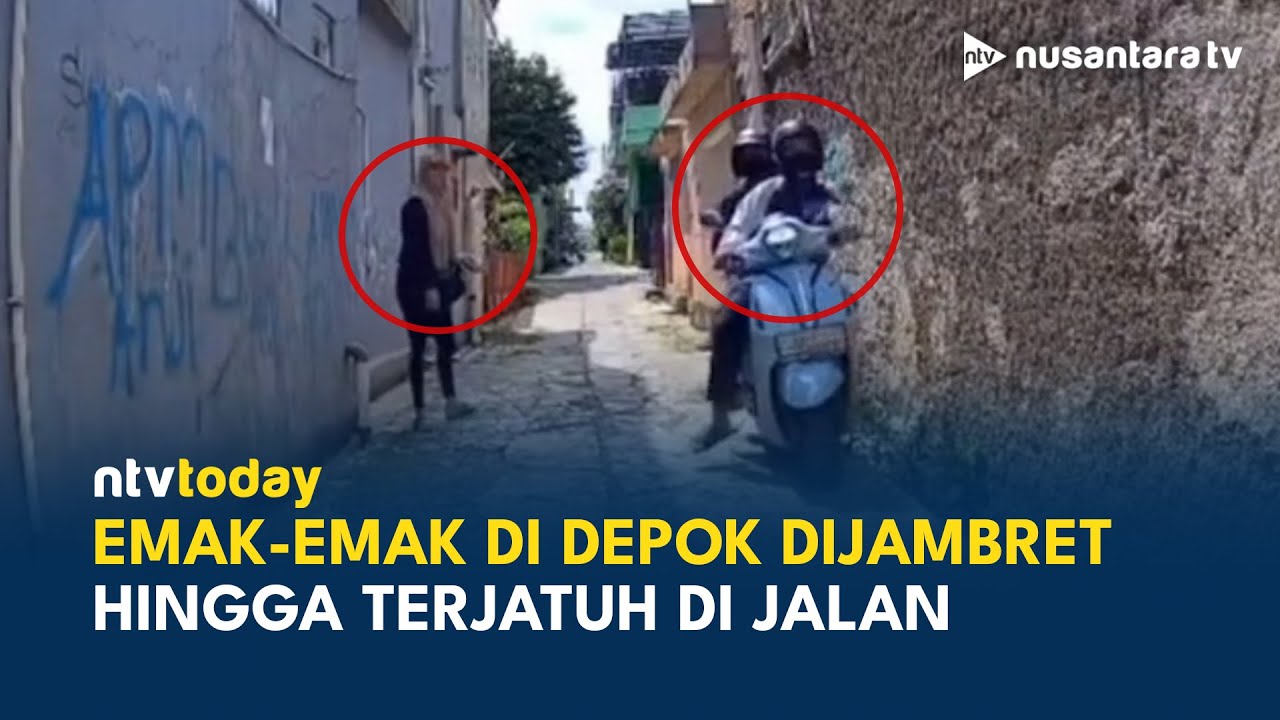 Terekam CCTV! Emak-Emak di Depok Jadi Korban Penjambretan Brutal | NTV TODAY