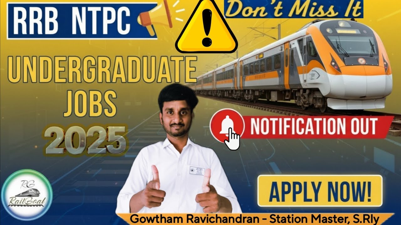 RRB NTPC UNDERGRADUATE 2025 New Job Vacancy 📢 Best Zone to Apply | Job Profile & Salary #railwayjobs