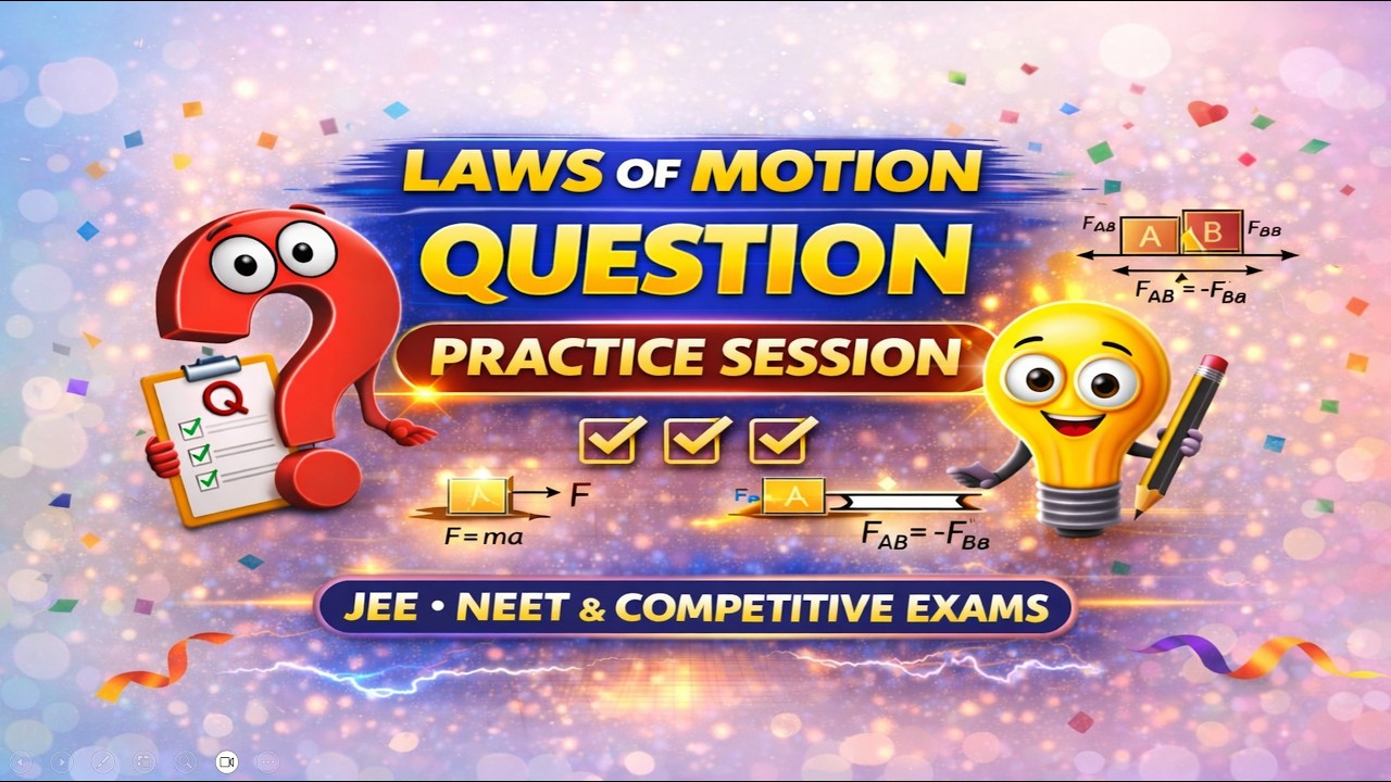 Laws of Motion | Question Practice Session | JEE, NEET & Competitive Exams