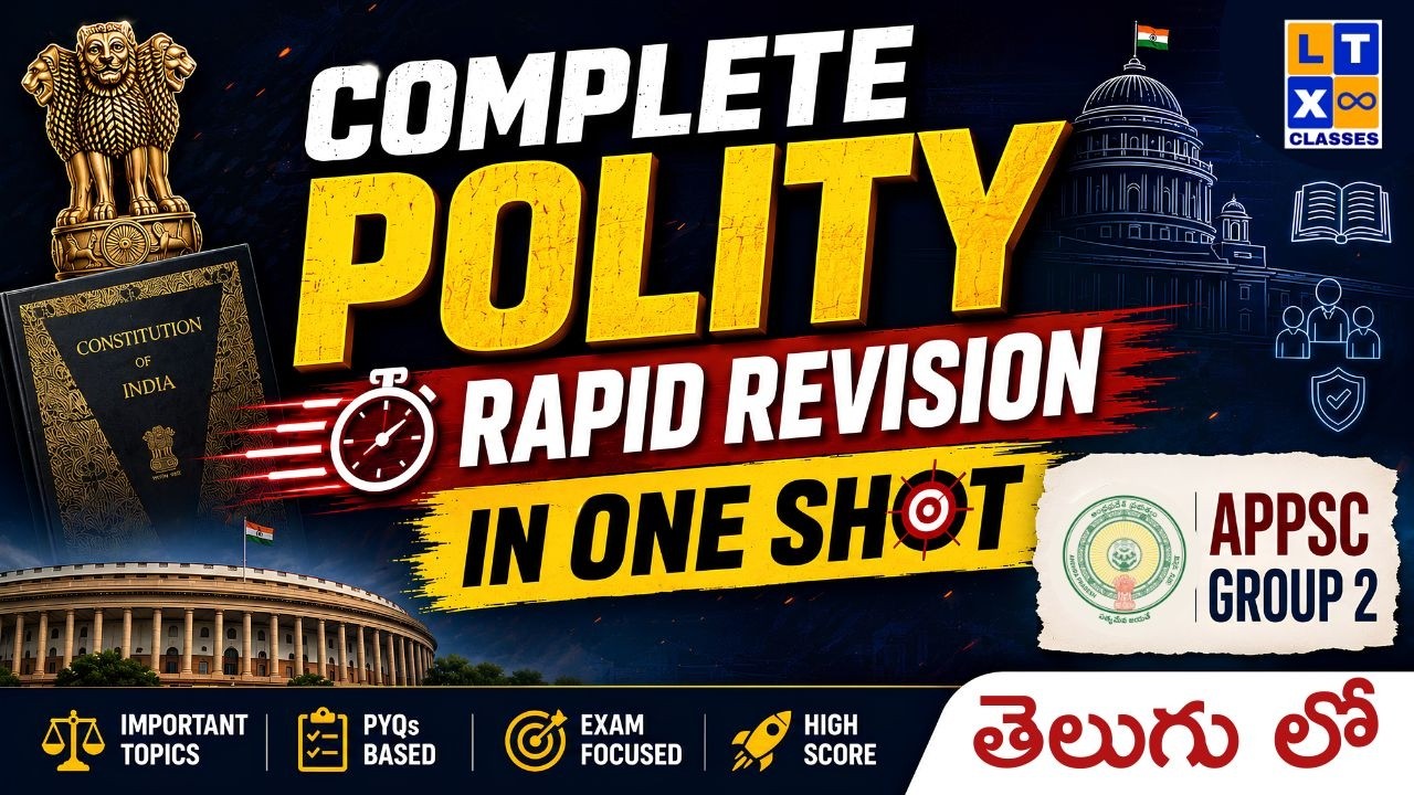 Complete Polity Rapid Revision in One Shot for APPSC Group 2 | APPSC | LTX Classes |