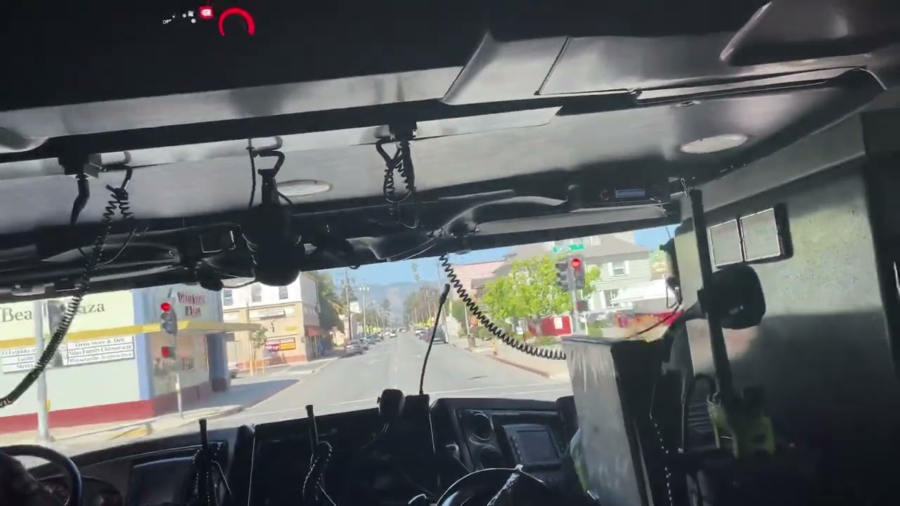 Watsonville Fire Department T4471 Code 3 Response to MVA