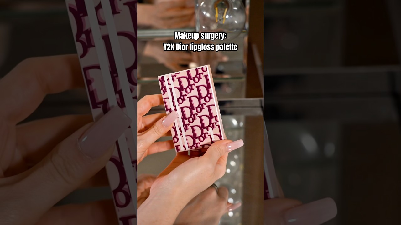 Let&rsquo;s depot this vintage Dior lipgloss palette #makeup #beauty #makeuptutorial #depot #vintage #y2k