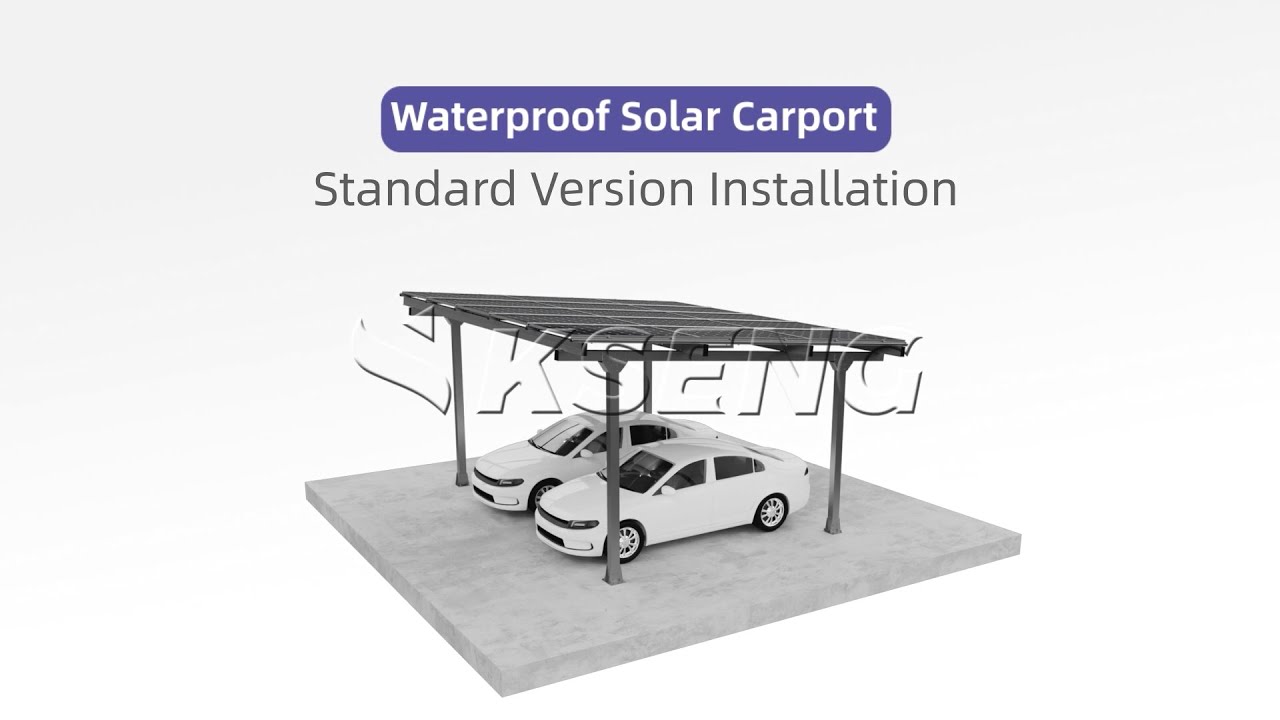 Step-by-step installation tutorial of Kseng's Waterproof Solar Carport!🚗🔧