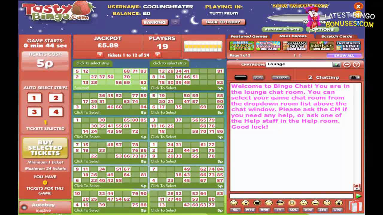 Tasty Bingo - Video Review by Latest Bingo Bonuses