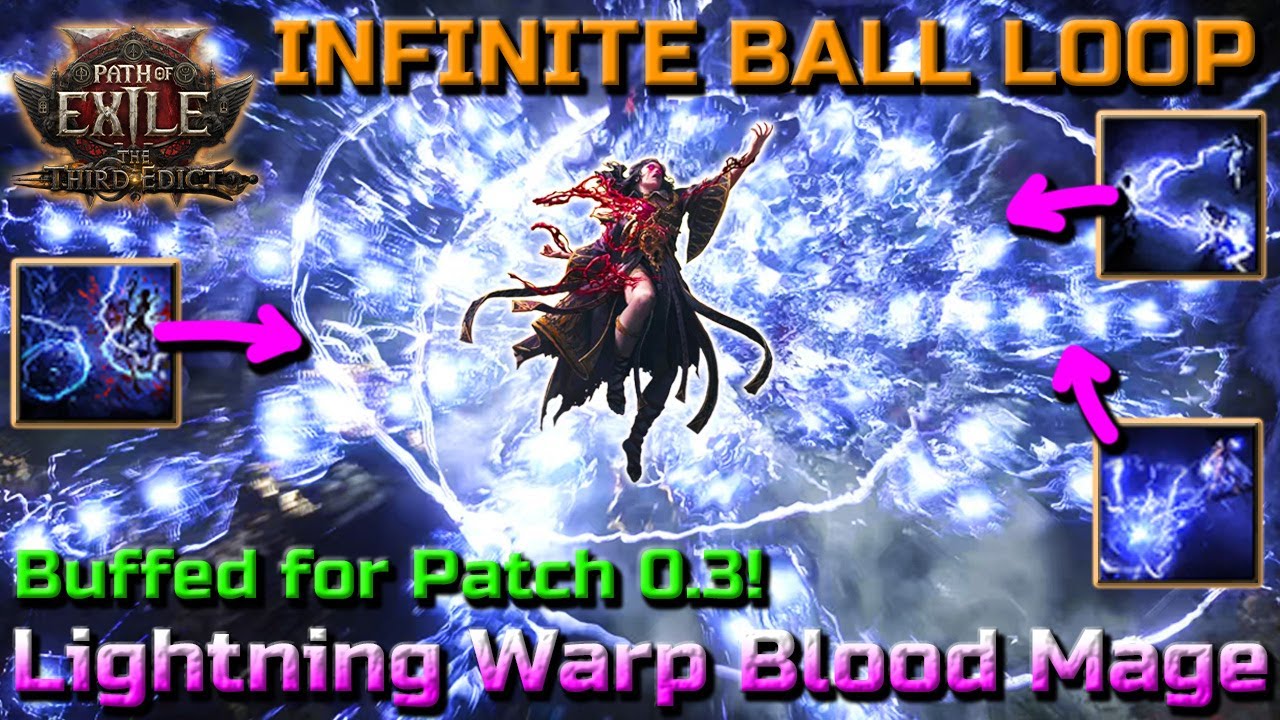 FLICKER STRIKE CASTER! Infinite Lightning Warp Blood Mage Build Guide - Path of Exile 2 (Patch 0.3)