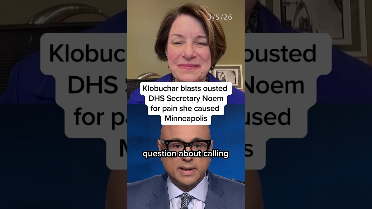 Klobuchar blasts ousted DHS Secretary Noem for pain she caused Minneapolis