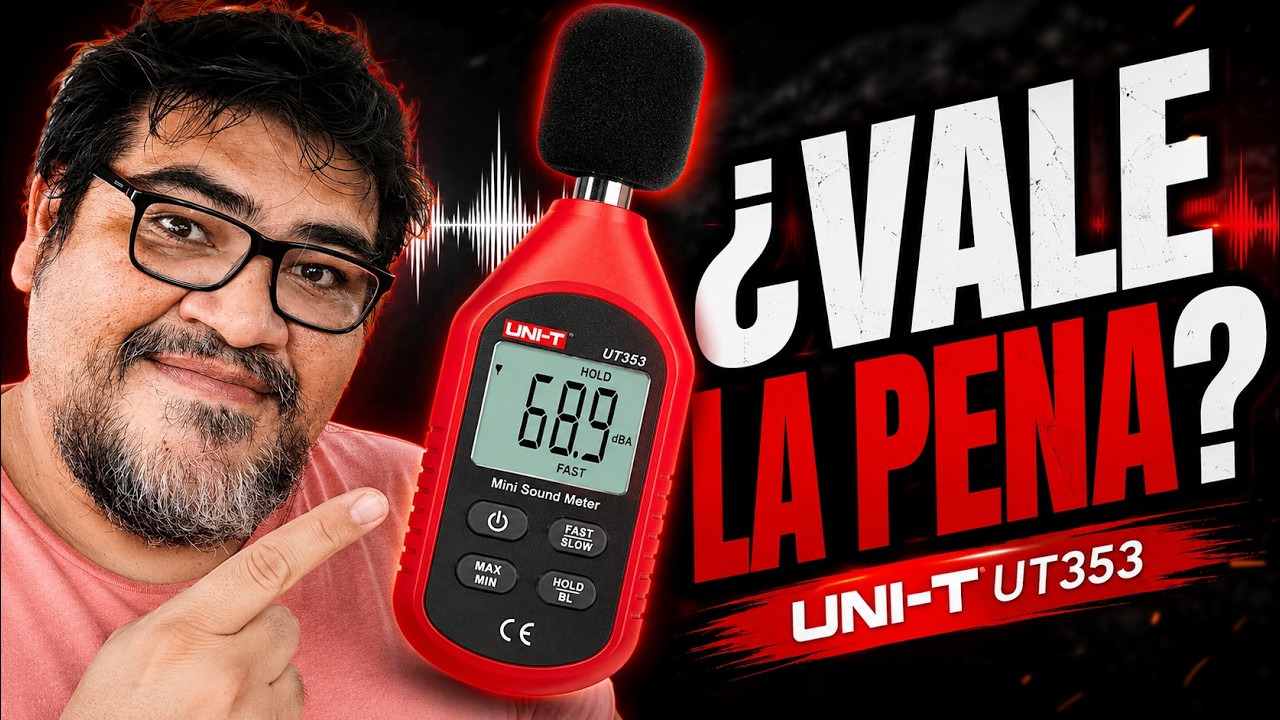 MEDIDOR DE NIVEL DE SONIDO UNI-T UT-353 UN GUERRERO MUY ECONOMICO DECIBELIMETRO SONOMERO IDEAL