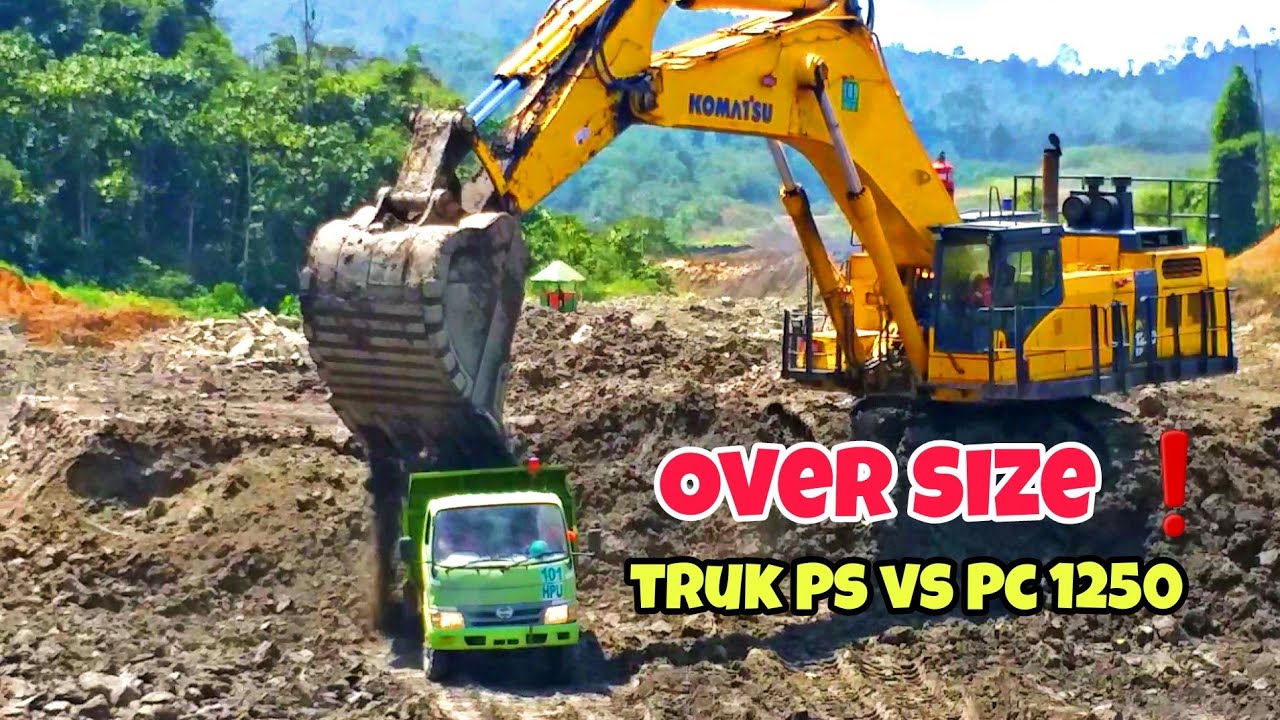 Apa Yang Terjadi..???Truk Kampung Dimuat  Pc 1250 Komatsu..❗