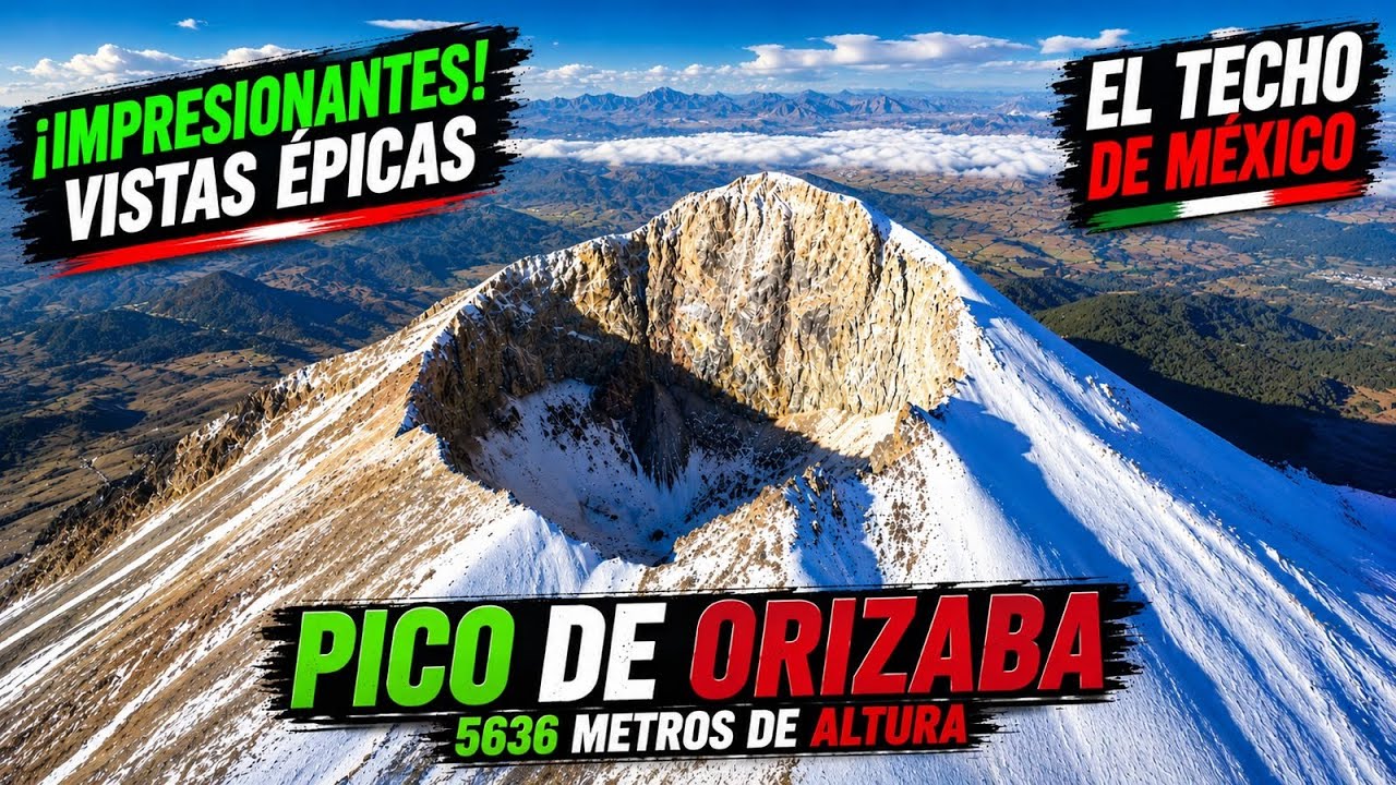 Volcán más grande de México - Cara Norte - Pico de Orizaba / Citlaltépetl / Cerro de la Estrella