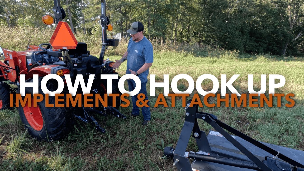 How to Hook Up Front and 3-pt Hitch Implements & Attachments