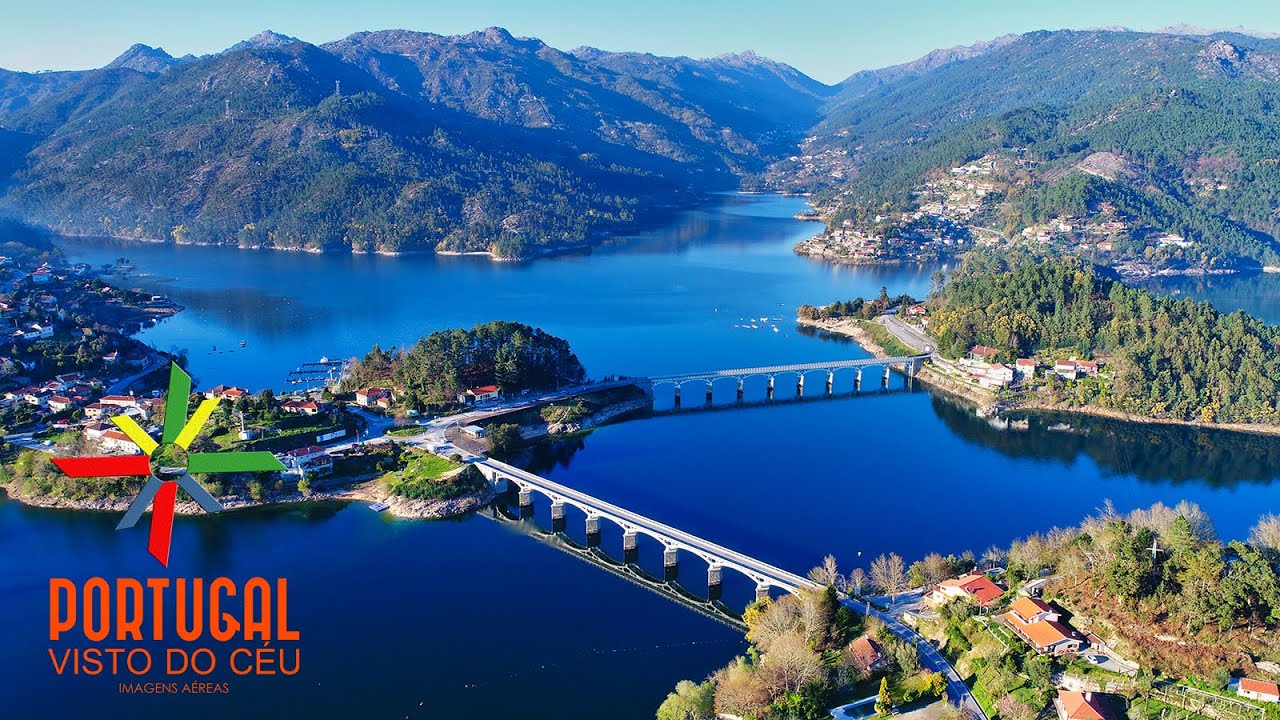 Gerês aerial view - Barragem da Caniçada - 4K Ultra HD