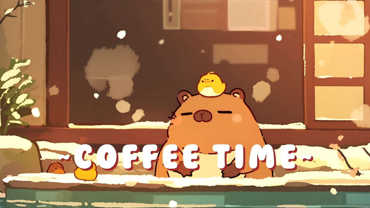 [60 Minutes] Capybara Music Channel | Chill Beats to Help You Relax 🌸 ☕