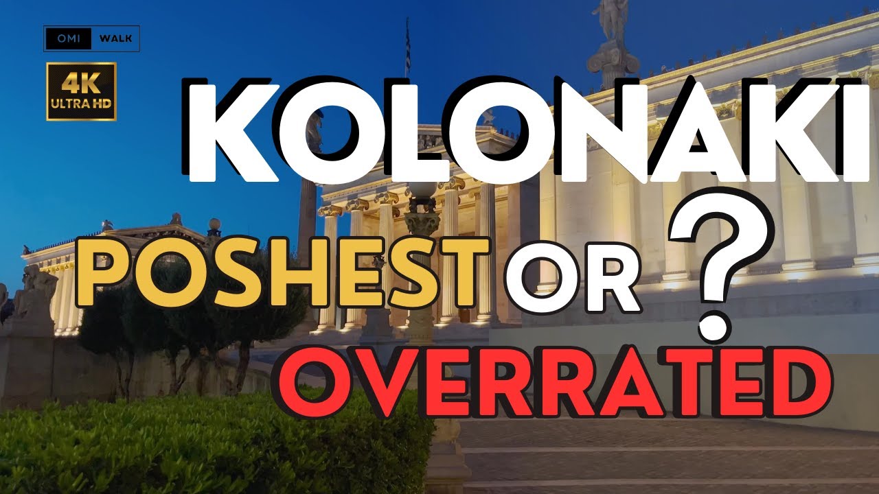 Kolonaki, Athens  Night Walking Tour | GREECE 4K 🇬🇷🌃 2024