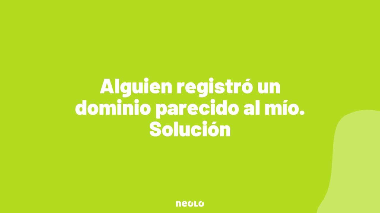 Alguien registró un dominio parecido al mío y me está robando tráfico. Solución