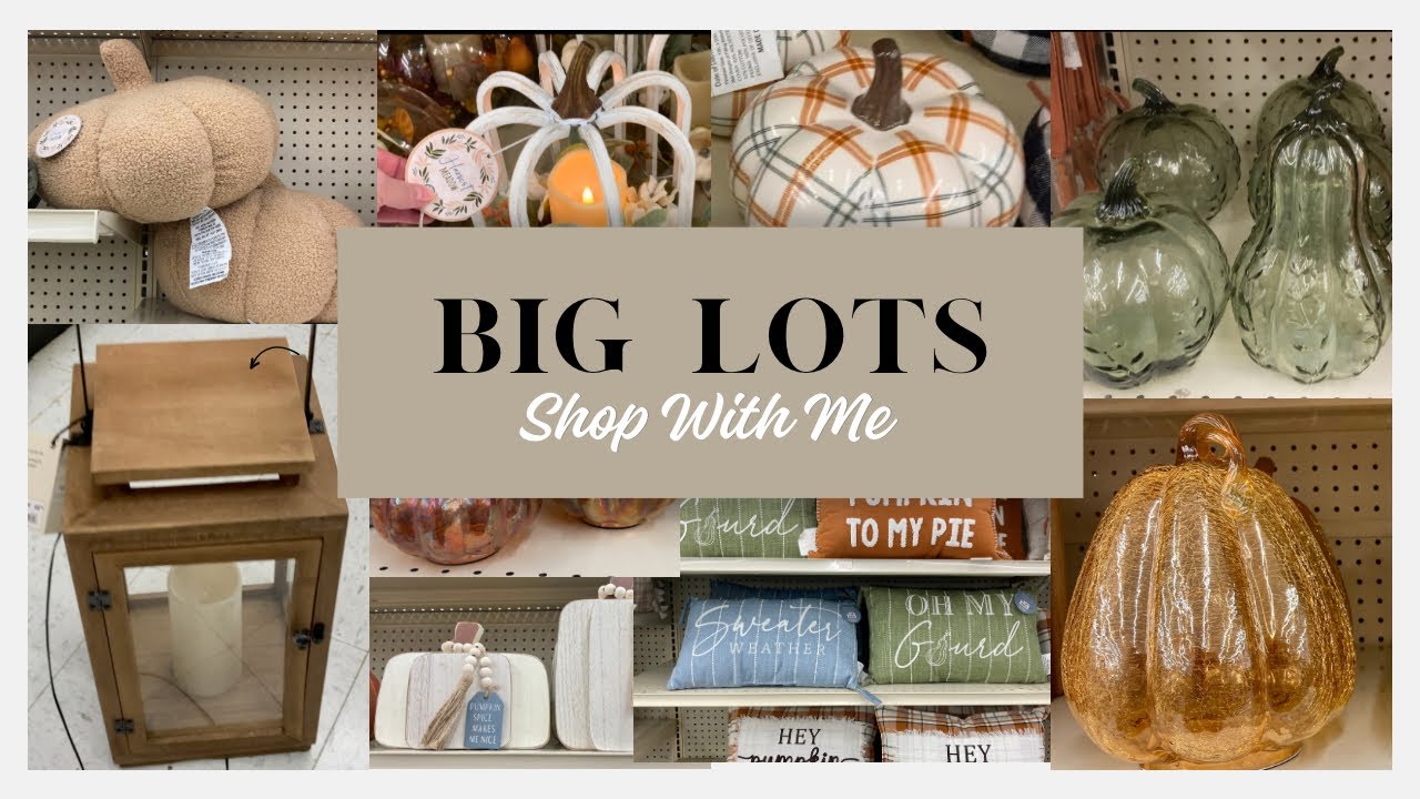 NEW BIG LOTS SHOP WITH ME | FALL DECOR 2023