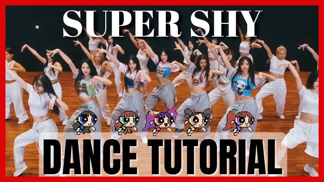 NewJeans (뉴진스) - 'Super Shy' Dance Practice Mirrored Tutorial (SLOWED)