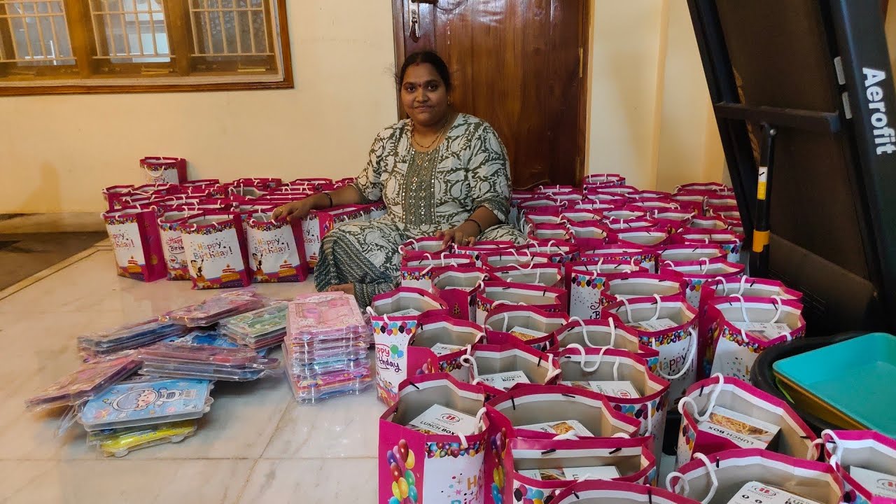 Trishika birthday Return gifts packing|New Gifts ideas |Happiest & memorable day in our life😇 #vlog