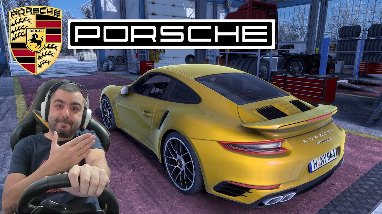Porsche 911 TurboS Брутален звук! Euro Truck Simulator 2 /MOD/