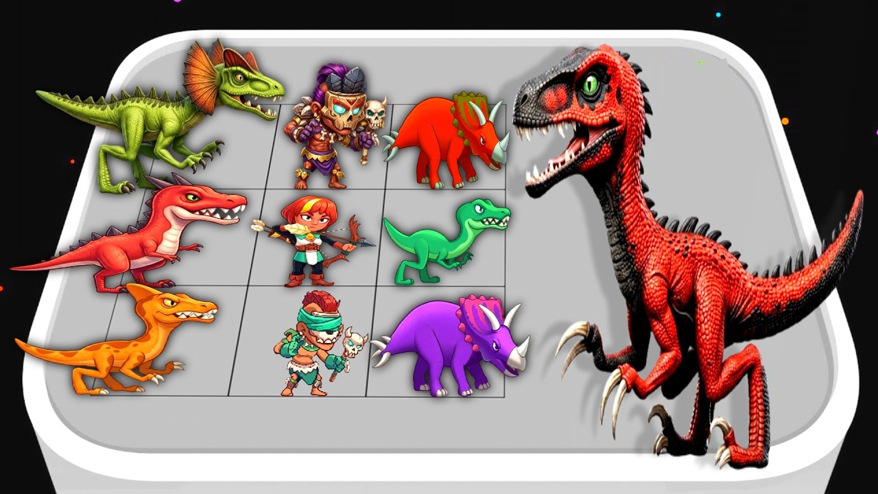 Merge Master Dinosaur  Battle - Monster Dinosaur Evolution 3D, Little Warrior vs Monster Dinosaurs
