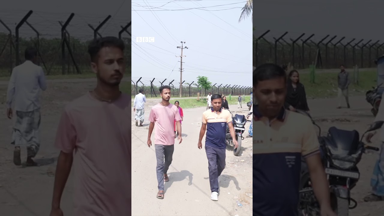 Watch Indians travel across the India-Bangladesh border in Assam to vote. #shorts #india