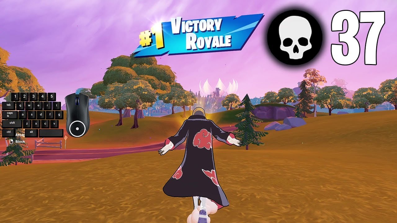 37 Elimination Solo vs Squads Win Full Gameplay Season 3 (Fortnite PC Keyboard)