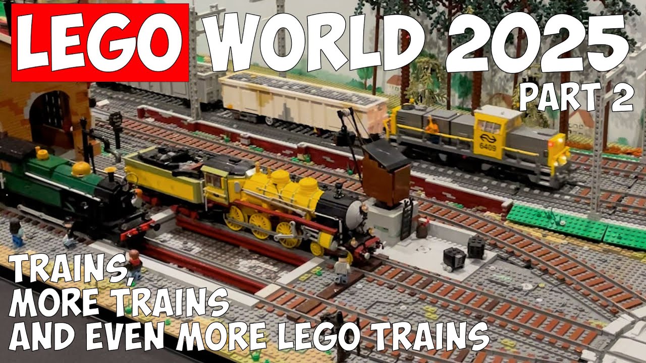 Поезда LEGO на выставке LEGO World Utrecht 2025! 🚂💨 | Невероятные макеты, самодельные конструкции...