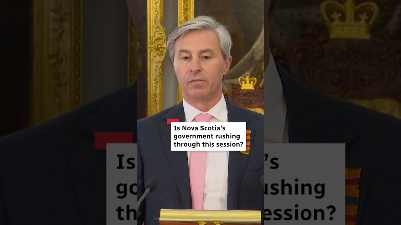 Is Nova Scotia's government rushing through this session?