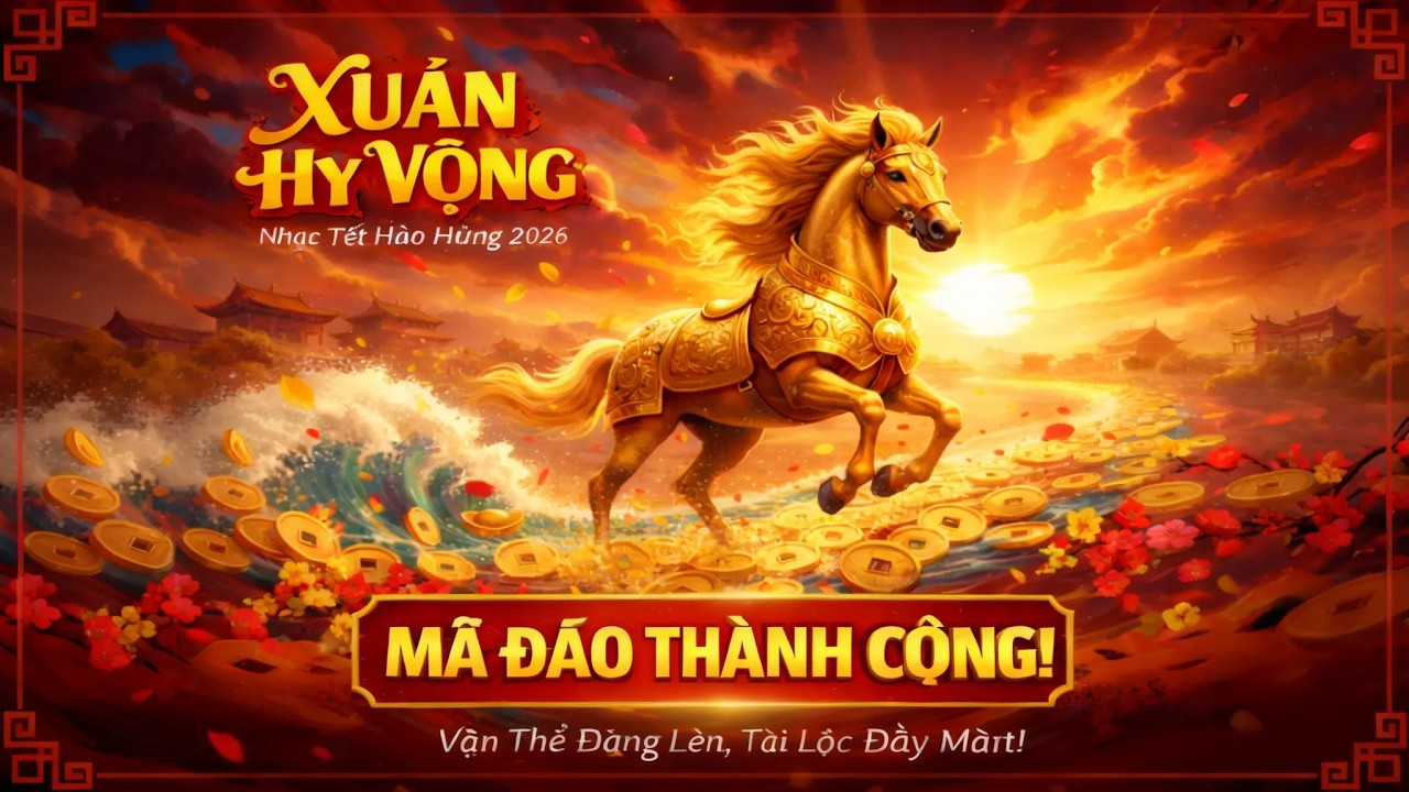 🌸🐎XUÂN HY VỌNG MÃ ĐÁO THÀNH CÔNG 2026 ✨🐎Nhạc Xuân Hào Hùng Khai Xuân Phát Tài Phát Lộc 🌸🐎